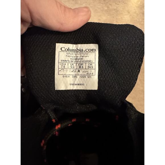 COLUMBIA NEWTON RIDGE LT WP WOMEN'S HIKING SHOES SIZE 7.5 NEW BL3783-010 - Picture 8 of 8